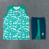 2026-27 Portugal Green Tank top and shorts suit