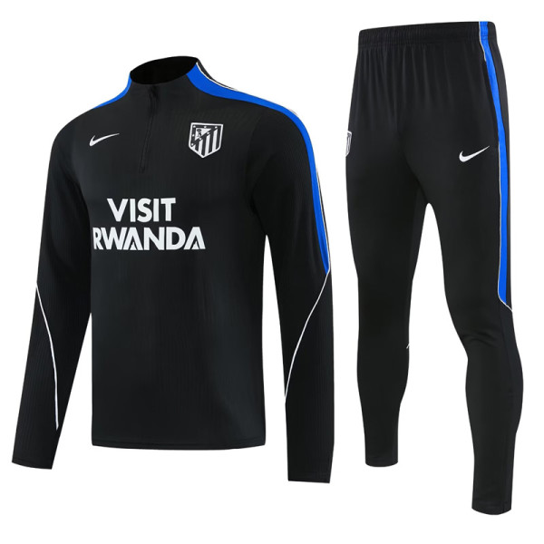 2026-27 ATM Black Half Pull Tracksuit (半拉链)