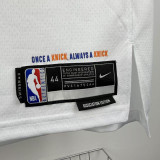 2022-23 Knicks ANUNOBY #8 White Top Quality Hot Pressing NBA Jersey