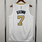 2025-26 Celtics BROWN #7 White City Edition Top Quality Hot Pressing NBA Jersey