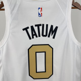 2025-26 Celtics TATUM #0 White City Edition Top Quality Hot Pressing NBA Jersey