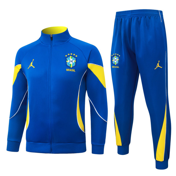 2026-27 Brazil Fancy blue Jacket Tracksuit #A26071