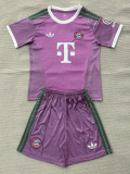 2026-27 Bayern Purple Goalkeeper Kids Soccer Jersey