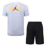 2026-27 Brazil White Training Short Suit #J26060