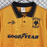 1990-1991 Wolves Home Retro Soccer Jersey