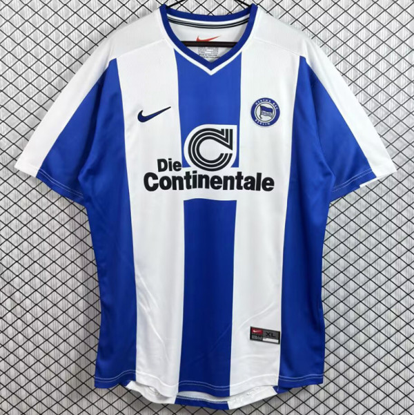 1999-2000 Hertha BSC Home Retro Soccer Jersey