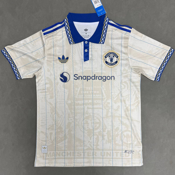 2026-27 Man Utd Beige Polo Short Sleeve