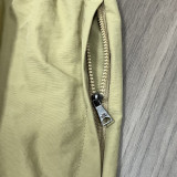 D901 TNF Khaki Casual Short Pants