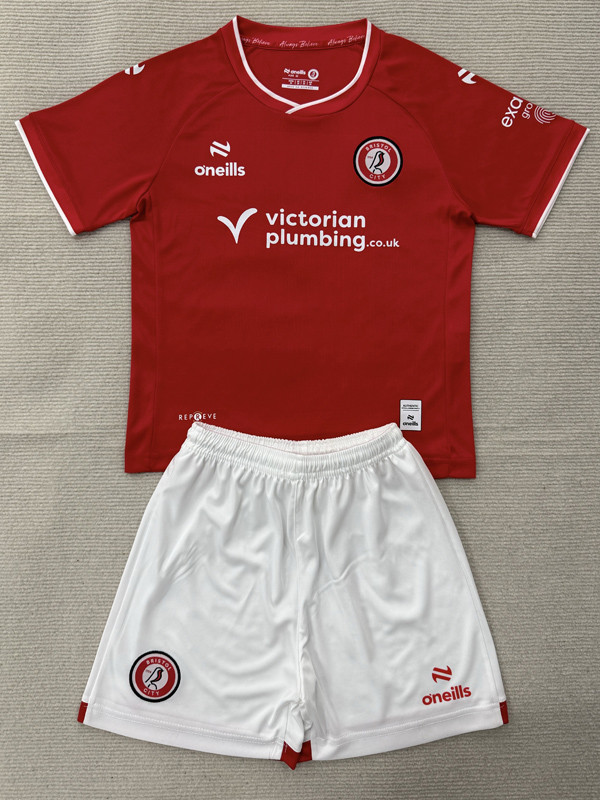 2026-27 Bristol City Home Kids Soccer Jersey