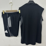 2026-27 Frankfurt Black Tank top and shorts suit (背心短裤)