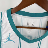 Hornets KNUEPPEL #7 White Home Top Quality Hot Pressing NBA Jersey (Trapeze Edition) 飞人版