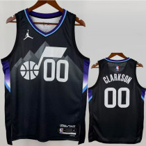 JAZZ CLARKSON #00 Black Top Quality Hot Pressing NBA Jersey (Trapeze Edition) 飞人版