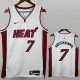 HEAT ANTETOKOUNMPO.#7 White Top Quality Hot Pressing NBA Jersey (V领）