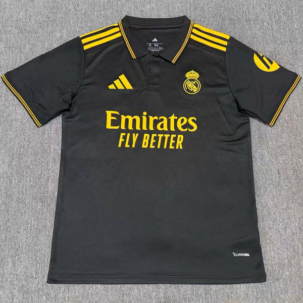 2026-27 RMA Black Polo Short Sleeve