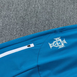 2026-27 Portugal Red blue Windbreaker Suit (Hoodie)(风衣套装)
