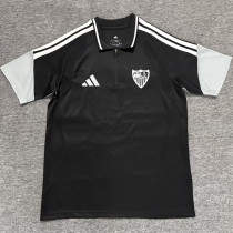 2026-27 Sevilla Black Polo Short Sleeve (半拉链)