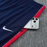 2026-27 PSG Royal blue Half Pull Tracksuit (半拉链)