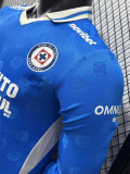 2026-27 Cruz Azul Home Long Sleeve Player Version Soccer Jersey (长袖球员)