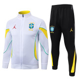 2026-27 Brazil White Jacket Tracksuit #A26085