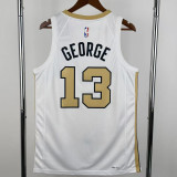 2025-26 Celtics GEORGE #13 White City Edition Top Quality Hot Pressing NBA Jersey