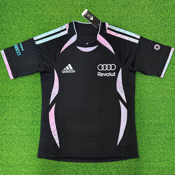 2026 Audi Black T-Shirts Racing Suit (Football Jersey Size)