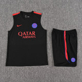 2026-27 PSG Black Tank top and shorts suit