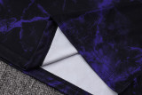 2026-27 BAR Black Purple Tank top and shorts suit #D26084
