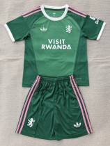 2026-27 Aston Villa Green Goalkeeper Kids Soccer Jersey