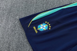 2026-27 Brazil Lake blue Tank top and shorts suit