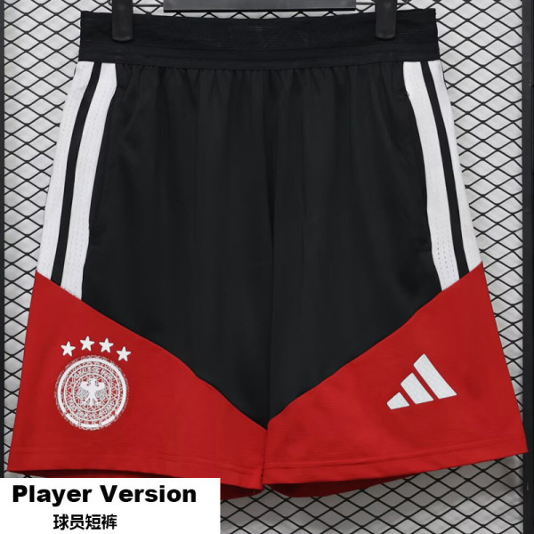 2026-27 Germany Black Red Player Version Training Shorts Pants (球员短裤)