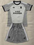 2026-27 Aston Villa Grey Goalkeeper Kids Soccer Jersey