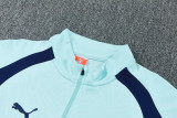 2026-27 Man City Light blue Half Pull Tracksuit (半拉链)