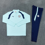 2026-27 Man City Light blue Half Pull Tracksuit (半拉链)