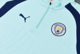 2026-27 Man City Light blue Half Pull Tracksuit (半拉链)