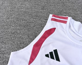 2026-27 RMA White green Tank top and shorts suit