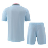 2026-27 RMA Light blue Retro Training Short Suit