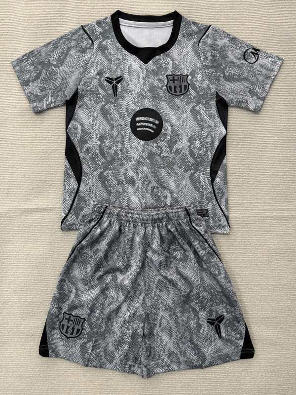 2026-27 BAR Grey Goalkeeper Kids Soccer Jersey