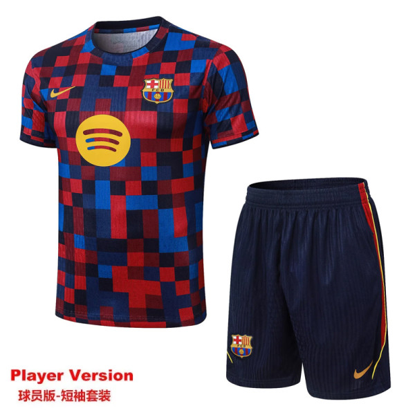2026-27 BAR Red Blue Player Version Training Short Suit (球员短套装)