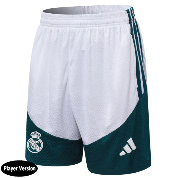 2026-27 RMA White Player Version Training Shorts Pants (球员短裤)