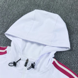 2026-27 RMA White Windbreaker Suit (Hoodie)(风衣套装)