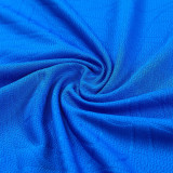 2026-27 Marseille Fancy blue Tank top and shorts suit