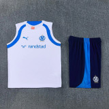2026-27 Marseille White Tank top and shorts suit
