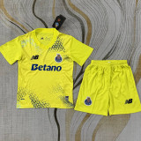 2026-27 Porto Fluorescent Yellow Goalkeeper Kids Soccer Jersey