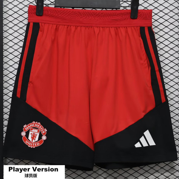 2026-27 Man Utd Red Black Player Version Training Shorts Pants (球员短裤)