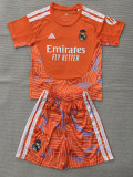 2026-27 RMA Orange Goalkeeper Kids Soccer Jersey