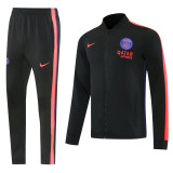 2026-27 PSG Black Jacket Tracksuit #01