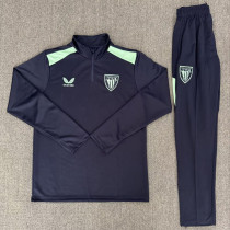 2026-27 Bilbao Royal blue Half Pull Tracksuit (Pants Have Pocket)(半拉链)