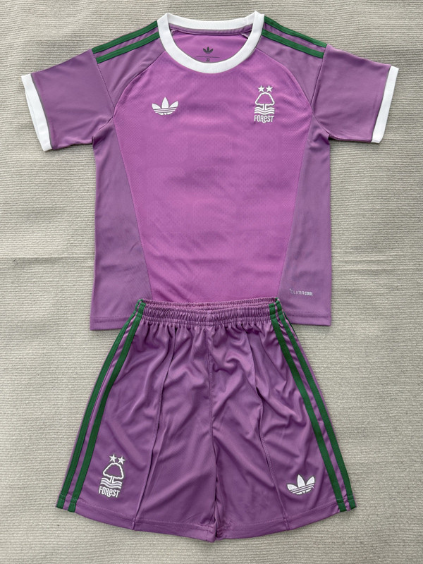 2026-27 Nottingham Forest Purple Goalkeeper Kids Soccer Jersey