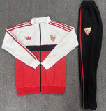 2026-27 Sevilla White Red Jacket Tracksuit