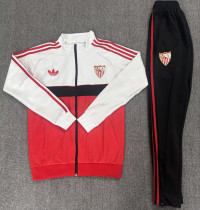 2026-27 Sevilla White Red Jacket Tracksuit